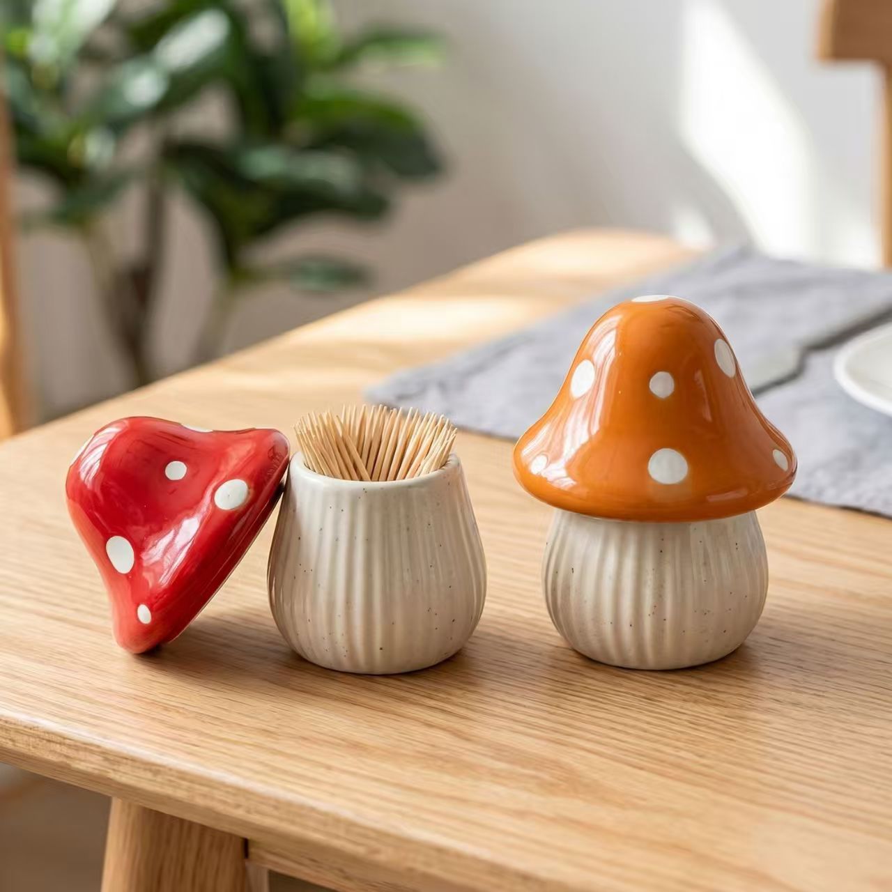 Home Bathroom Organizer - Ceramiczne pojemniki do przechowywania w kształcie