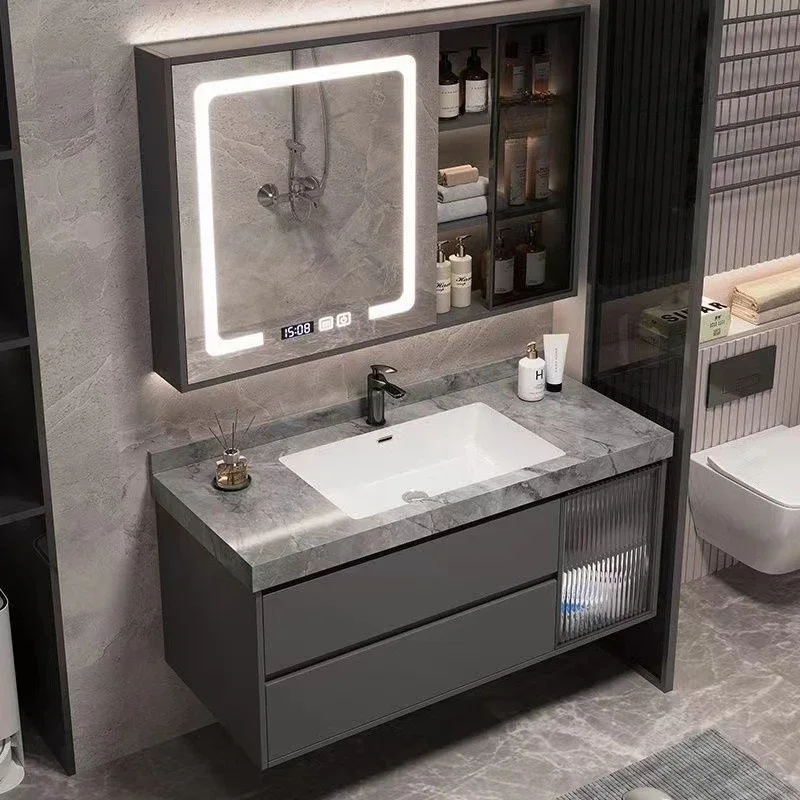 Home Bathroom Vanity Combo - Luksusowa szafka łazienkowa z umywalką ceramiczną,