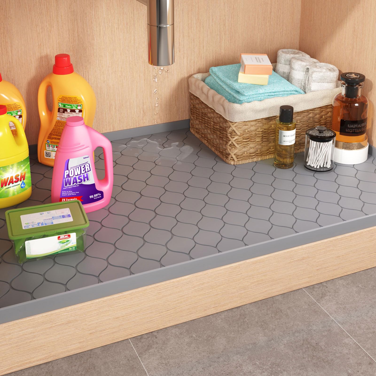Silikonowa mata pod zlew, niez – Home Essentials Bathroom Storage recenzja i cena
